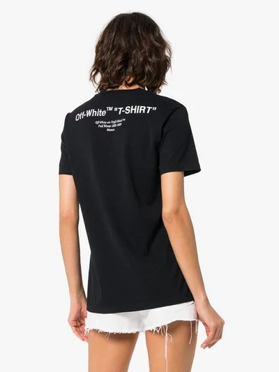 Shop Off-white Logo-embroidered T-shirt - Black