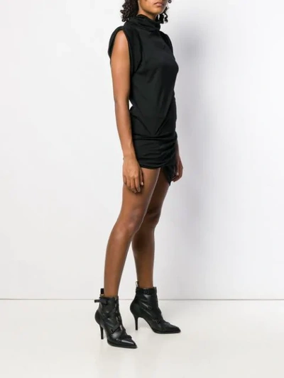 Shop Vivienne Westwood Anglomania Turtle Neck Mini Dress In Black