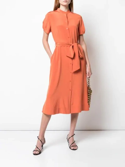 Shop Diane Von Furstenberg 'addilyn' Hemdkleid In Orange