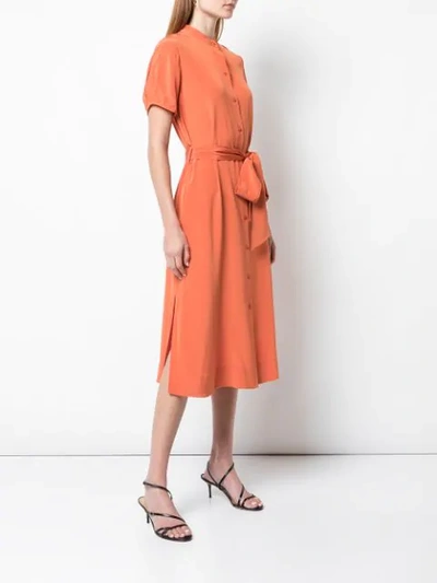 Shop Diane Von Furstenberg 'addilyn' Hemdkleid In Orange