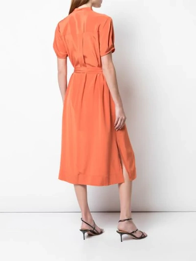 Shop Diane Von Furstenberg 'addilyn' Hemdkleid In Orange