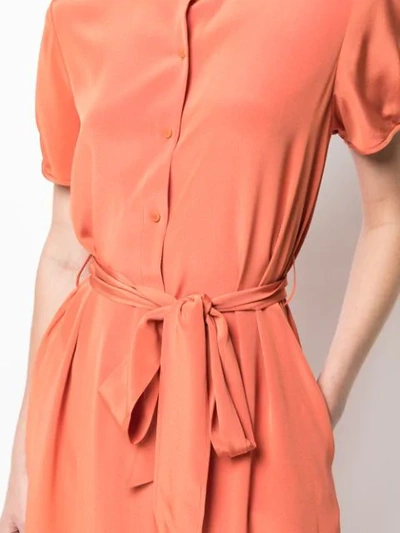 Shop Diane Von Furstenberg 'addilyn' Hemdkleid In Orange