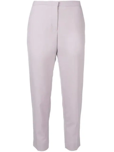 Shop Marni Cropped Tailored Trousers In Pink