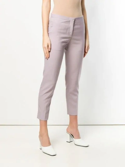 Shop Marni Cropped Tailored Trousers In Pink