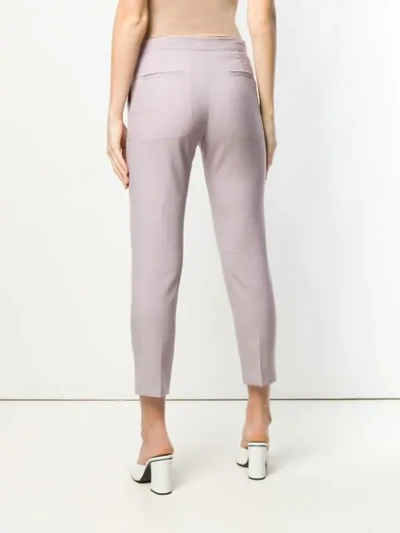Shop Marni Cropped Tailored Trousers In Pink
