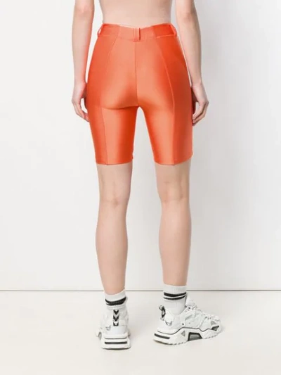 Ben Taverniti Unravel Project Tie-front Shorts In Orange
