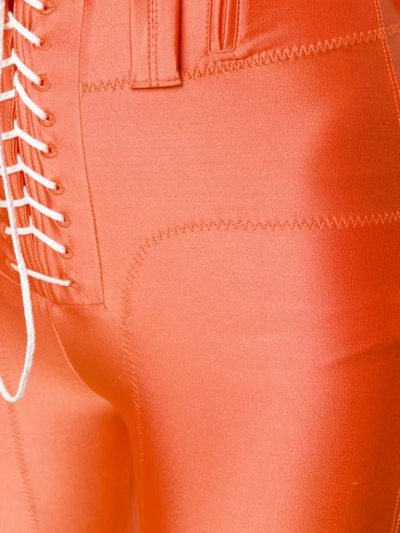 Ben Taverniti Unravel Project Tie-front Shorts In Orange