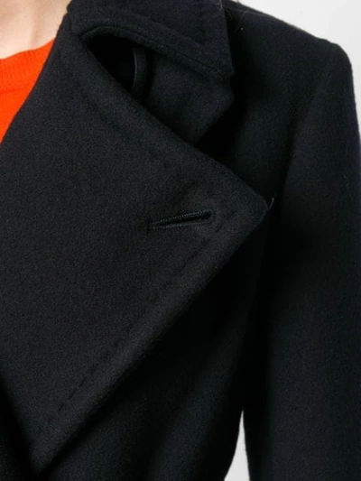 Shop Sportmax Belted Waist Coat - Black