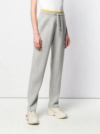 Shop Loro Piana Striped Trim Track Pants In Grey
