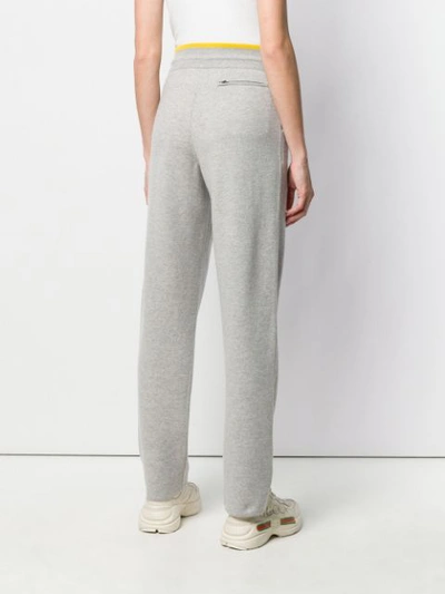 LORO PIANA STRIPED TRIM TRACK PANTS - 灰色