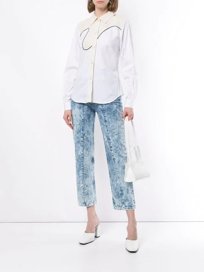 Shop Aalto Cropped-jeans Mit Farbverlauf In Multicolour