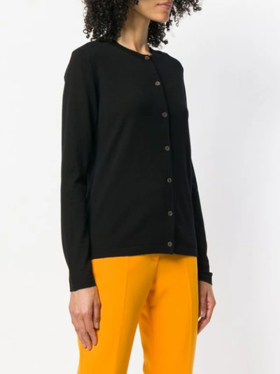 Shop P.a.r.o.s.h Button Up Cardigan In Black