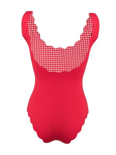 Shop Marysia Palm Springs Swimsuit In Solid Cherry