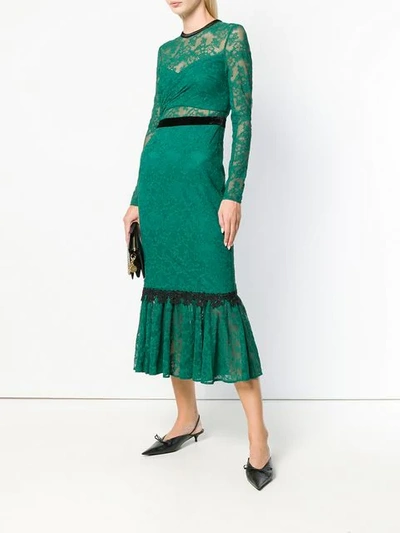 Shop Three Floor Ursula Dress In Green