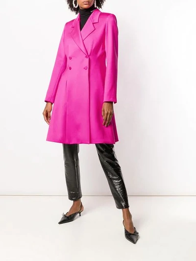 Shop Styland Midi Buttoned Coat In Pink