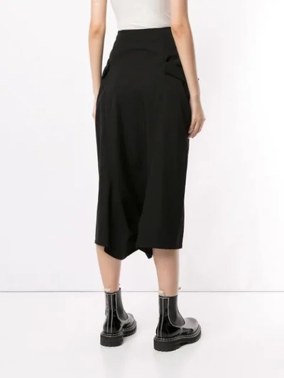 Shop Y's Drop-crotch Trousers In Black