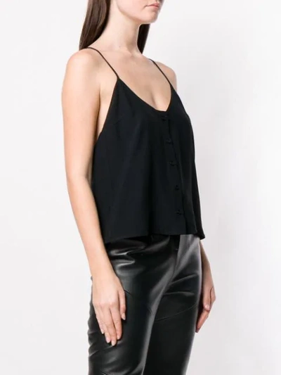 Shop Almaz Lace Back Tank Top In Black