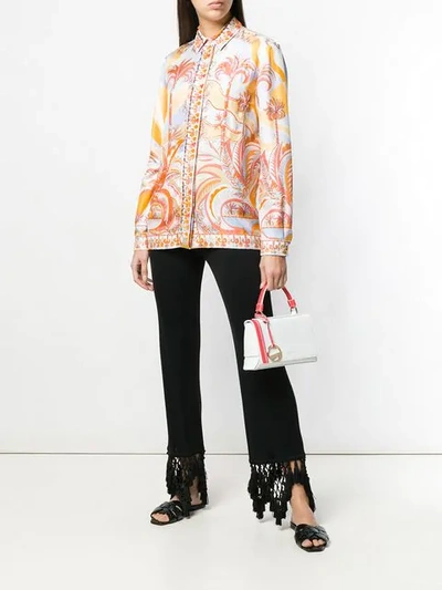 Shop Emilio Pucci Acapulco Piazzato Print Shirt In Orange