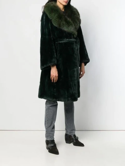 Pre-owned A.n.g.e.l.o. Vintage Cult 1970's Coat In Green