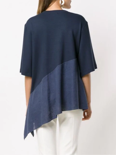 ALCAÇUZ PANELLED FLÁVIA BLOUSE - 蓝色