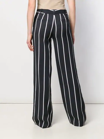 Shop Equipment Striped Palazzo Trousers In Blue