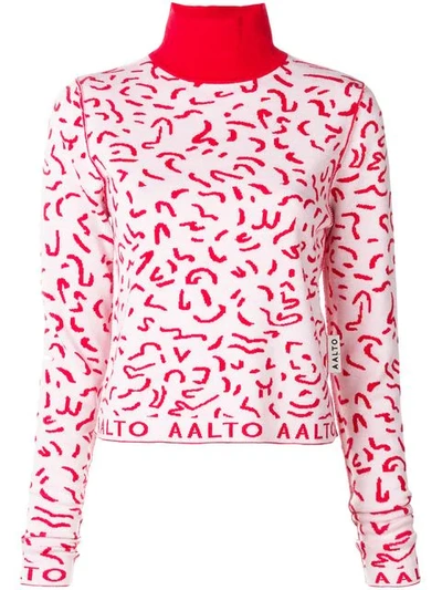 Shop Aalto Turtle Neck Sweater In Red