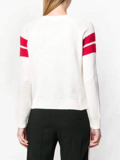 Shop Red Valentino Follow Me Mow Jacquard Jumper In White