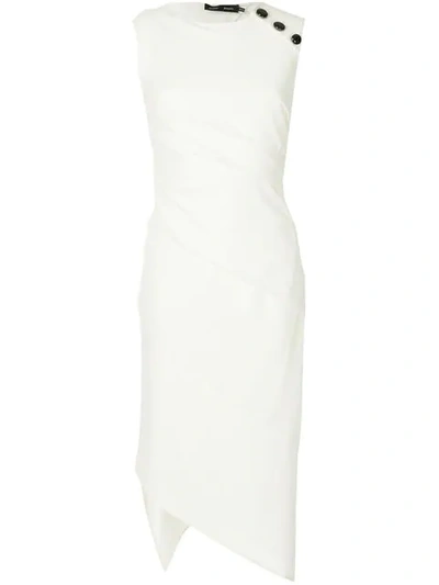 Shop Proenza Schouler Sleeveless Spiral Dress In White