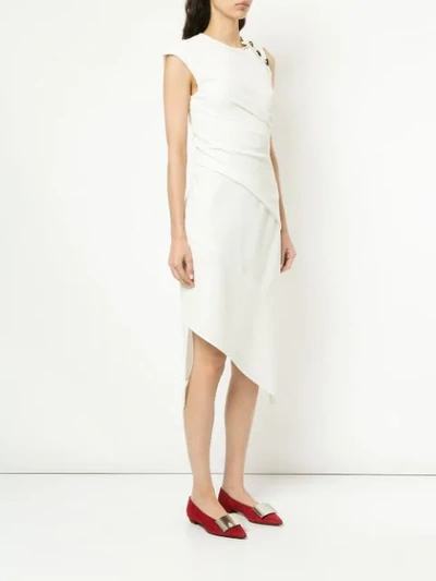 Shop Proenza Schouler Sleeveless Spiral Dress In White