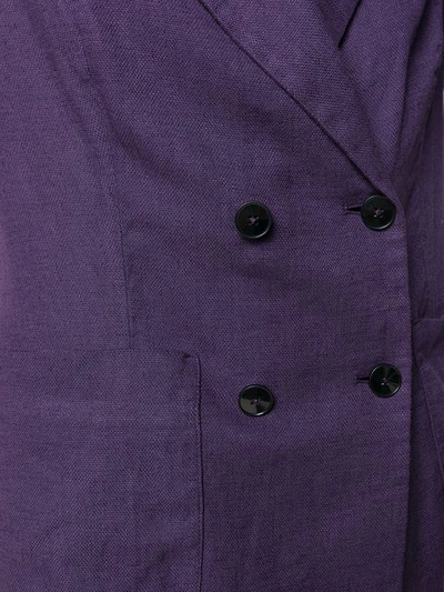 Shop Barena Venezia Barena Peaked Lapel Blazer Jacket - Purple