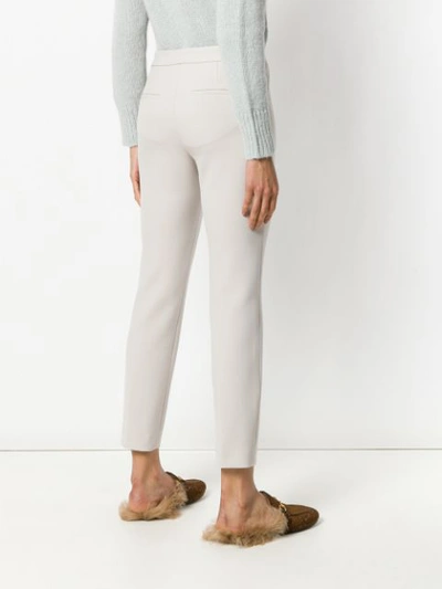 Shop Peserico Cigarette Trousers - Neutrals