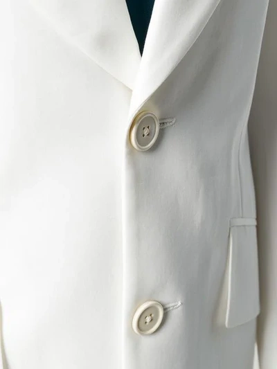 Shop Maison Margiela Classic Formal Blazer In White