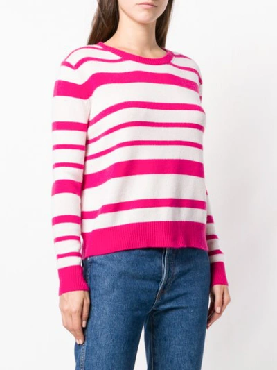 Shop Allude Cashmere Round Neck Sweater In Pink