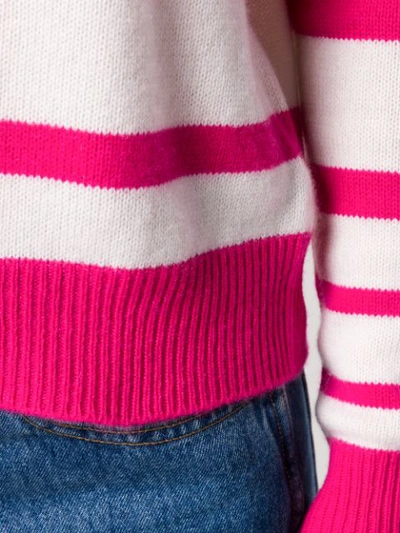 Shop Allude Cashmere Round Neck Sweater In Pink