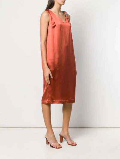 Shop Fabiana Filippi Slip Dress - Orange