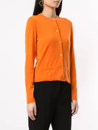 Pre-owned Chanel Ensemble Cardigan Tops In Orange