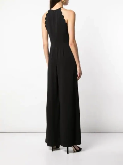 Shop Zimmermann Scallop Edge Jumpsuit In Black