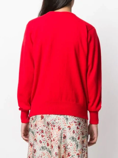 Shop Aries Cut Out Jumper In Red