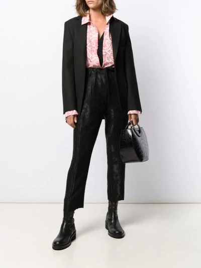 Shop Ann Demeulemeester Minerva Trousers In Black