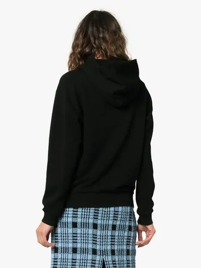 Shop Givenchy Oversized Faded Logo Print Hoodie In Black
