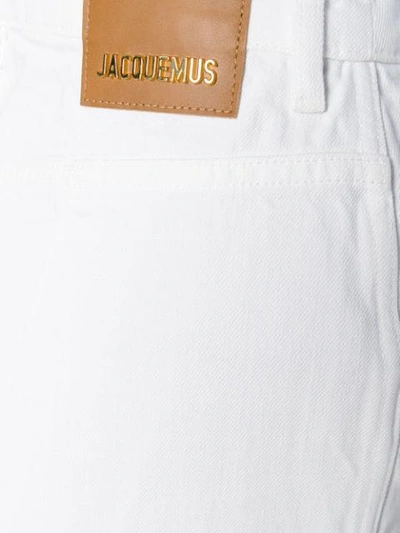 Shop Jacquemus Prago Cropped Jeans In 70100 White