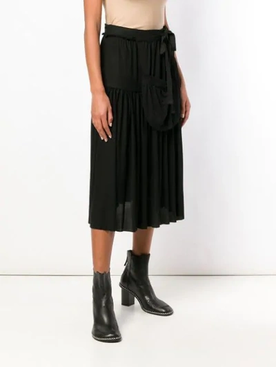 Shop Jw Anderson Hoop Skirt With Sporran Pocket In Black