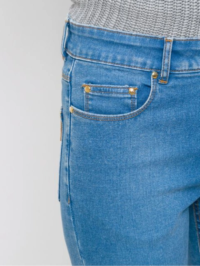 Shop Amapô Denver Flared Jeans In Blue