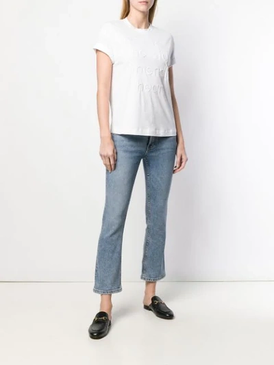 Shop Brunello Cucinelli Eyes To The Stars T-shirt In White