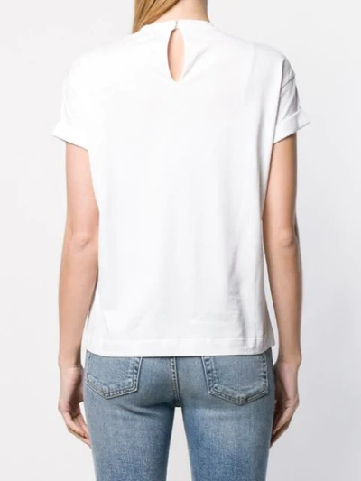 Shop Brunello Cucinelli Eyes To The Stars T-shirt In White