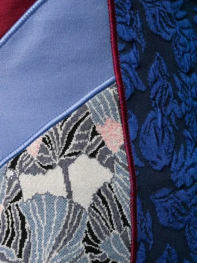 Shop Etro Floral Panelled Vest Top In Blue
