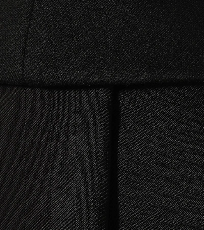 Shop Prada Virgin Wool Gabardine Bustier In Black
