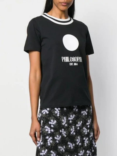 Shop Philosophy Di Lorenzo Serafini Logo Print T-shirt In Black