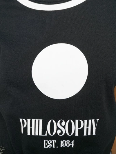 Shop Philosophy Di Lorenzo Serafini Logo Print T-shirt In Black