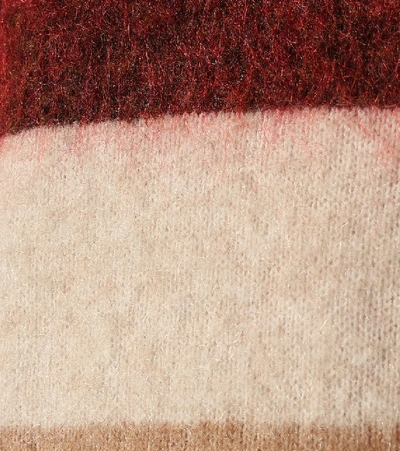 Shop Acne Studios Striped Wool-blend Sweater In Multicoloured